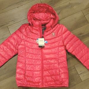 Brand New Black Yak Down Pink Parka